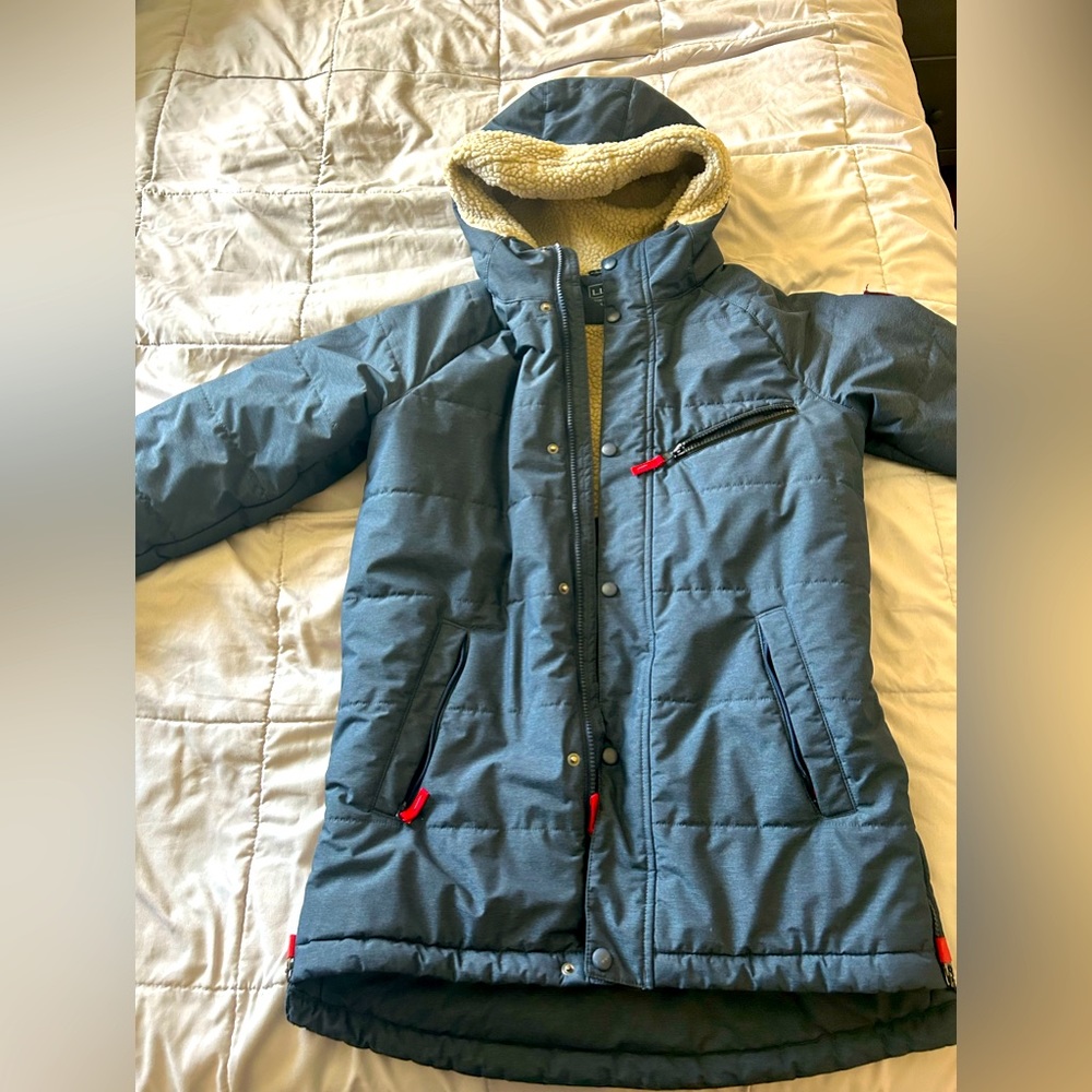 L.L. Bean Blue Kids winter warmer insulated Parka Jacket